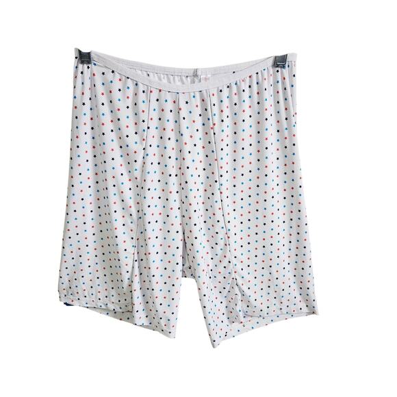 undersummers Pants - Undersummers Women's Size XL Slip Shorts Red White Blue Star Print Anti Chafing
